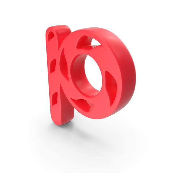 Language: Small Letter P Red PNG & PSD Images