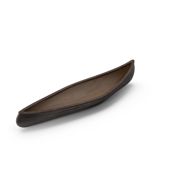 Canoe: Small Personal Wooden Boat PNG & PSD Images