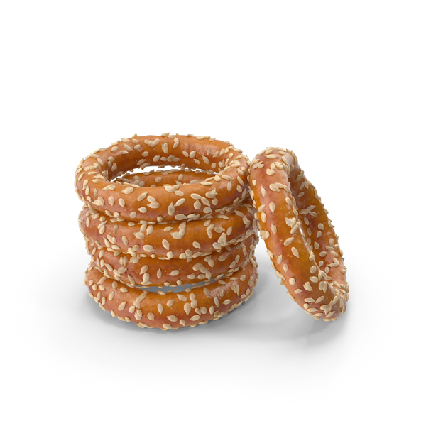 Small Pile of Mini Pretzel Rings with Sesame PNG & PSD Images Small Pile of Mini Pretzel Rings with Sesame PNG & PSD Images