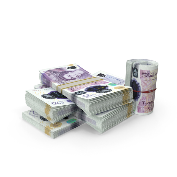 Banknote: Small Pile of Uk Pound Stacks PNG & PSD Images Banknote: Small Pile of Uk Pound Stacks PNG & PSD Images