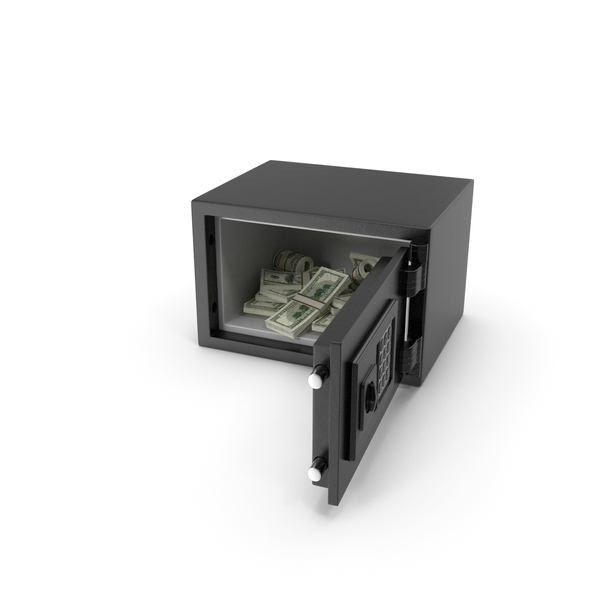 Small Safe with Dollar Stacks PNG & PSD Images Small Safe with Dollar Stacks PNG & PSD Images