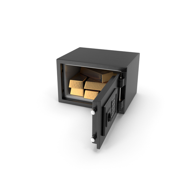 Small Safe with Gold Bars PNG & PSD Images Small Safe with Gold Bars PNG & PSD Images