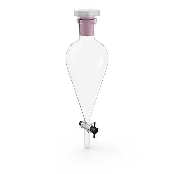 Lab Equipment: Small Separatory Funnel PNG & PSD Images
