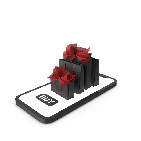Smartphone With Shopping Bags PNG & PSD Images Smartphone With Shopping Bags PNG & PSD Images