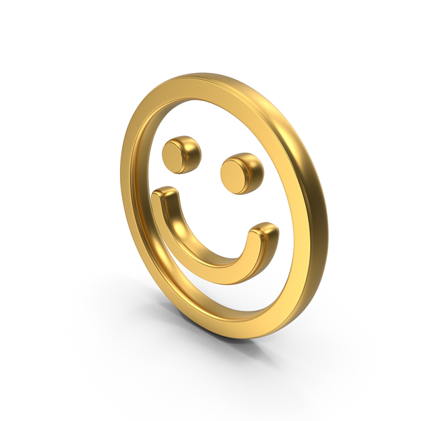 Smiling Face Gold Symbol PNG Images & PSDs for Download | PixelSquid ...