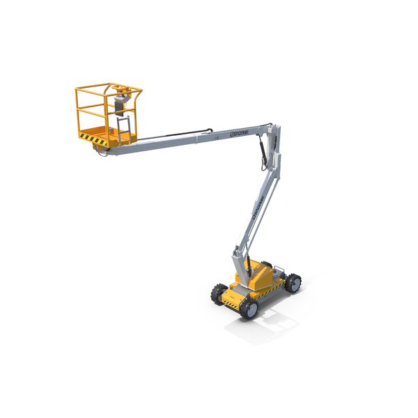 Cherry Picker: Snorkel A38E Electric Boom Lift 01 PNG & PSD Images