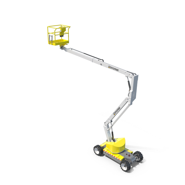 Cherry Picker: Snorkel A38E Electric Boom Lift PNG & PSD Images