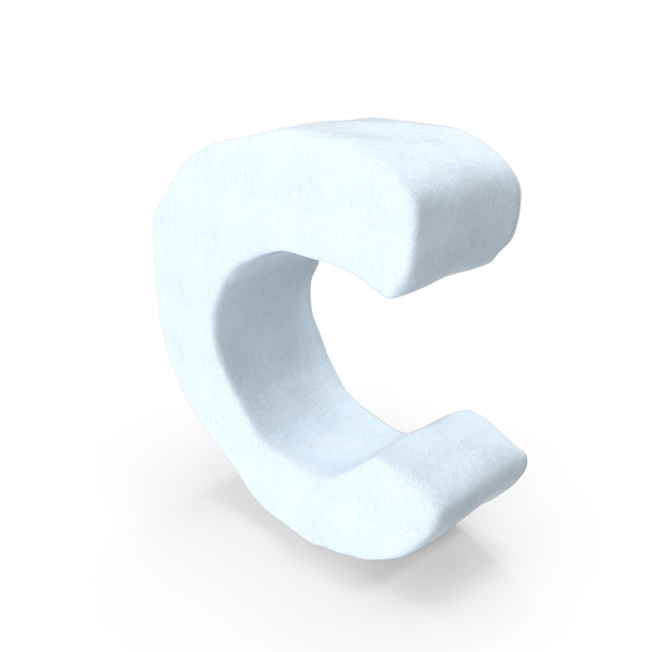 Roman Alphabet: Snow Letter C PNG & PSD Images Roman Alphabet: Snow Letter C PNG & PSD Images