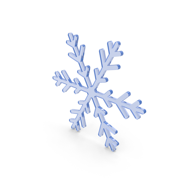 Snowflake Blue Glass PNG & PSD Images