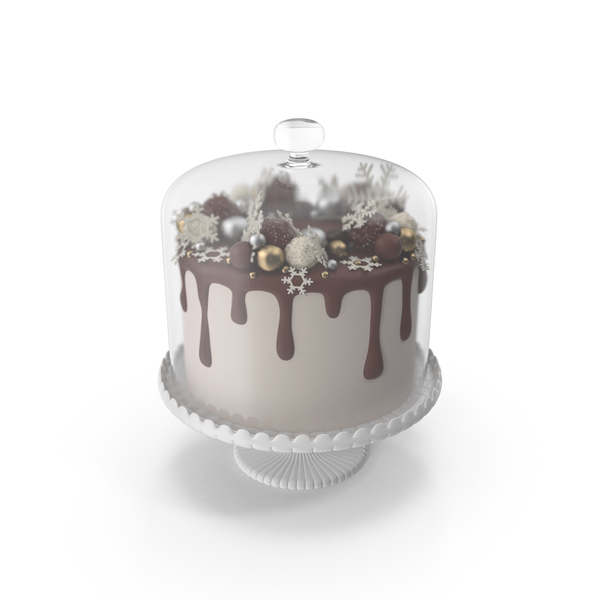 Snowflake Drip Cake with Glass Dome PNG & PSD Images Snowflake Drip Cake with Glass Dome PNG & PSD Images