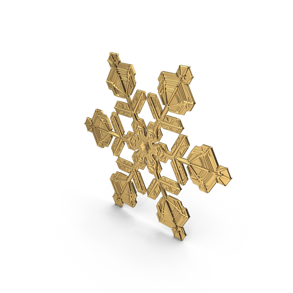 Snowflake Golden PNG & PSD Images Snowflake Golden PNG & PSD Images