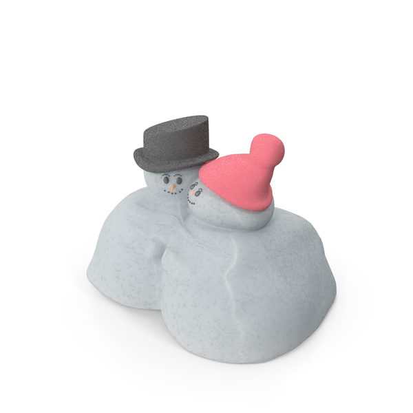 Snowman Twosome PNG & PSD Images Snowman Twosome PNG & PSD Images