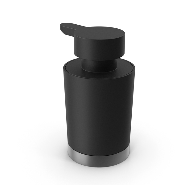 Bathroom Accessories: Soap Dispenser Standing Brushed black Matte PNG & PSD Images