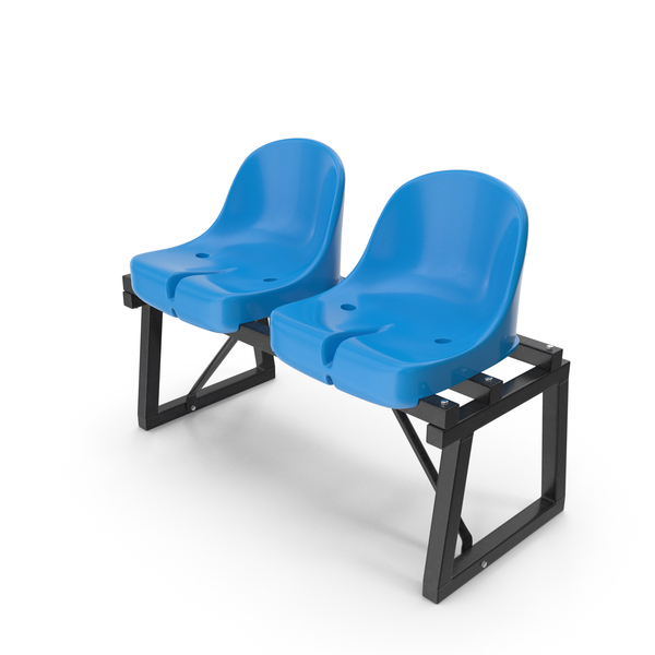 Stadium Seating: Soccer Bench with Plastic Seats PNG & PSD Images
