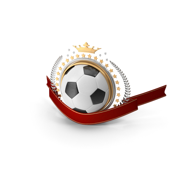 Ball: Soccer Laurel Emblem Banner PNG & PSD Images Ball: Soccer Laurel Emblem Banner PNG & PSD Images