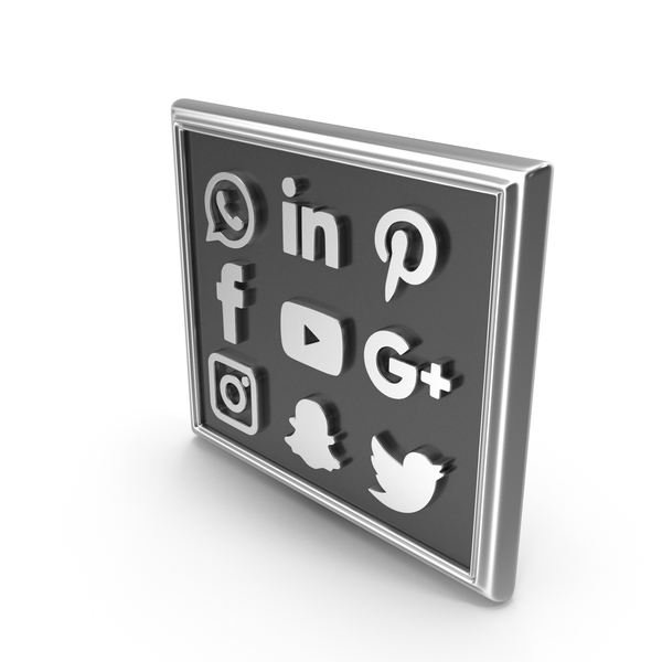 Computer Icon: Social Media Silver PNG & PSD Images Computer Icon: Social Media Silver PNG & PSD Images