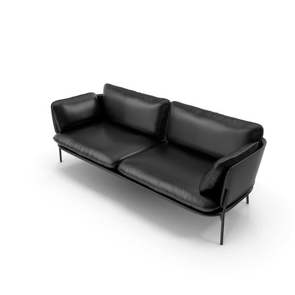 Leather: Sofa V44 Black PNG & PSD Images Leather: Sofa V44 Black PNG & PSD Images