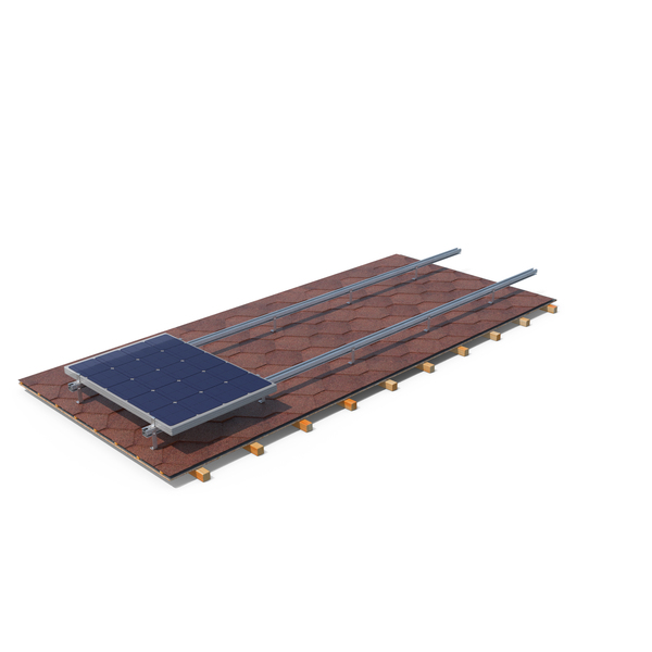 Roof: Soft Tile with Solar Panel PNG & PSD Images Roof: Soft Tile with Solar Panel PNG & PSD Images