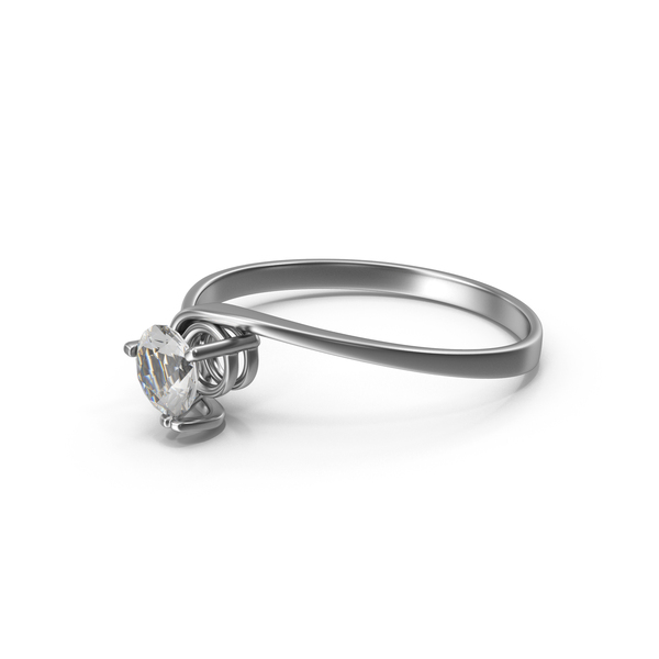 Ring: Solitaire Chrome Diamond Side PNG & PSD Images
