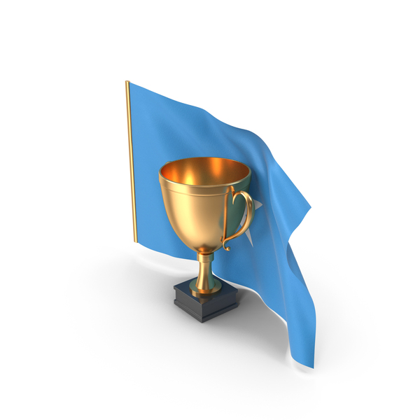 Somalia Golden Trophy Flag PNG & PSD Images