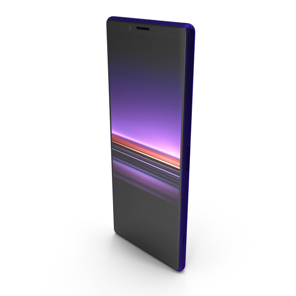 Smartphone: Sony Xperia 1 Purple PNG & PSD Images Smartphone: Sony Xperia 1 Purple PNG & PSD Images