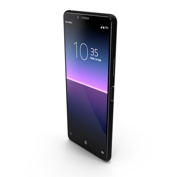 Smartphone: Sony Xperia 10 Mk. II Black PNG & PSD Images Smartphone: Sony Xperia 10 Mk. II Black PNG & PSD Images