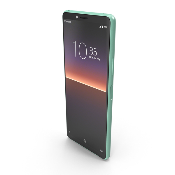 Smartphone: Sony Xperia 10 Mk II Mint PNG & PSD Images