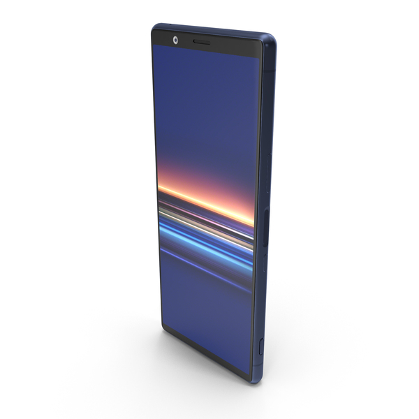 Smartphone: Sony Xperia 5 Blue PNG & PSD Images Smartphone: Sony Xperia 5 Blue PNG & PSD Images