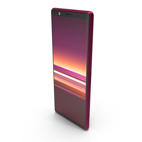 Smartphone: Sony Xperia 5 Red PNG & PSD Images Smartphone: Sony Xperia 5 Red PNG & PSD Images