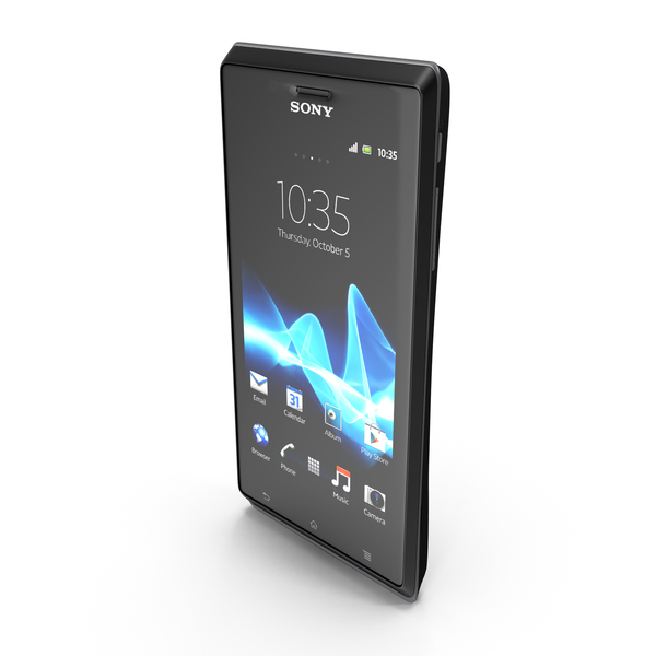 Cellphone: Sony Xperia J Black version PNG & PSD Images Cellphone: Sony Xperia J Black version PNG & PSD Images