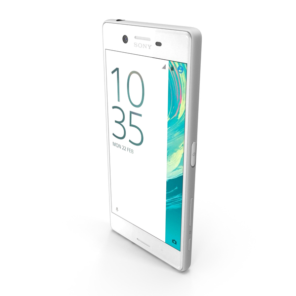 Smartphone: Sony Xperia X White PNG & PSD Images Smartphone: Sony Xperia X White PNG & PSD Images