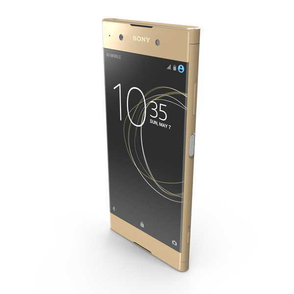 Smartphone: Sony Xperia XA1 Plus Gold PNG & PSD Images Smartphone: Sony Xperia XA1 Plus Gold PNG & PSD Images
