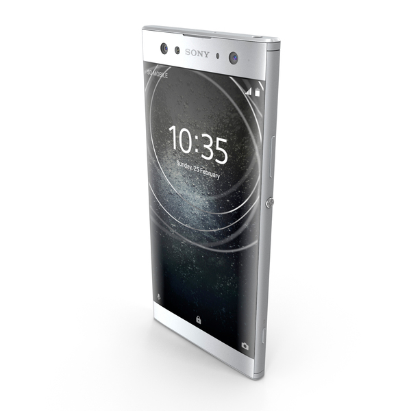 Smartphone: Sony Xperia XA2 Ultra Silver PNG & PSD Images
