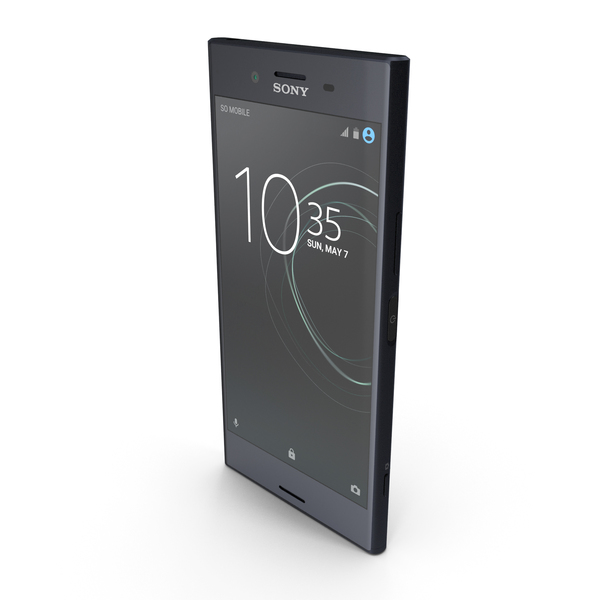 Smartphone: Sony Xperia XZ Premium Deepsea Black PNG & PSD Images Smartphone: Sony Xperia XZ Premium Deepsea Black PNG & PSD Images