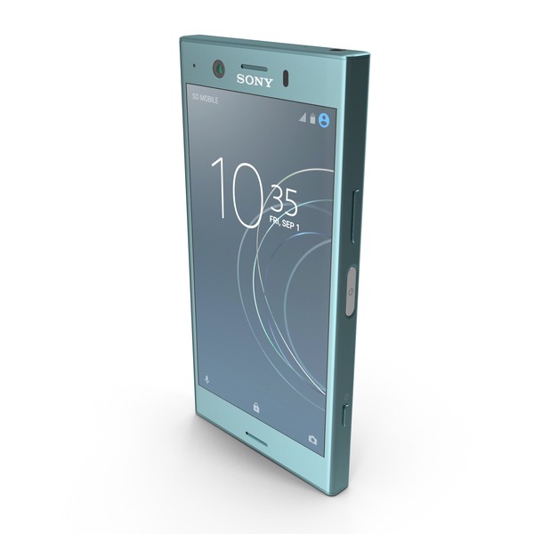 Smartphone: Sony Xperia XZ1 Compact Horizon Blue PNG & PSD Images