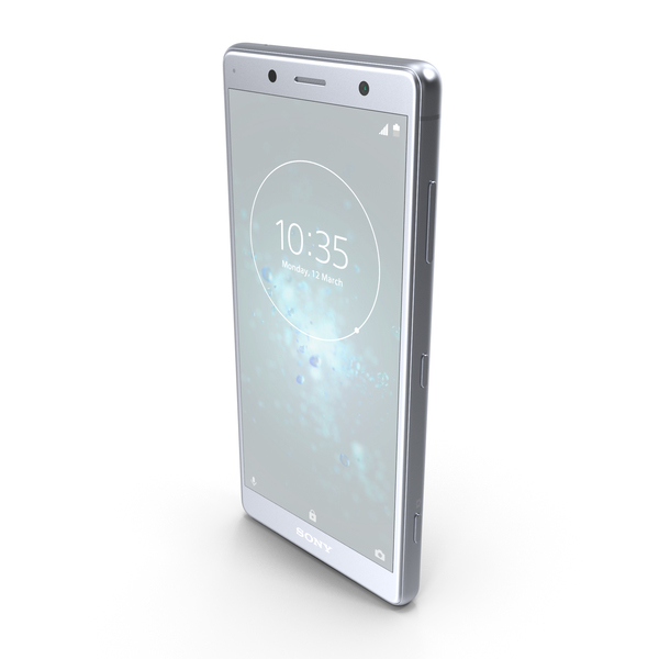 Smartphone: Sony Xperia XZ2 Compact White Silver PNG & PSD Images Smartphone: Sony Xperia XZ2 Compact White Silver PNG & PSD Images