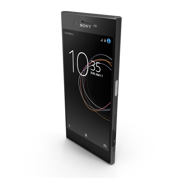 Smartphone: Sony Xperia XZs Black PNG & PSD Images Smartphone: Sony Xperia XZs Black PNG & PSD Images