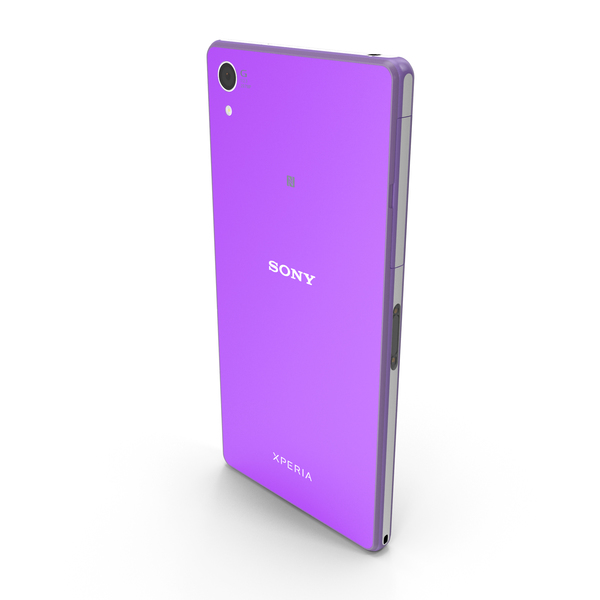 Smartphone: Sony Xperia Z2 Purple Version PNG & PSD Images Smartphone: Sony Xperia Z2 Purple Version PNG & PSD Images