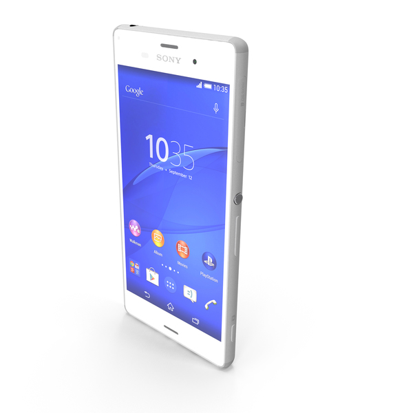 Smartphone: Sony Xperia Z3 Black And White PNG & PSD Images