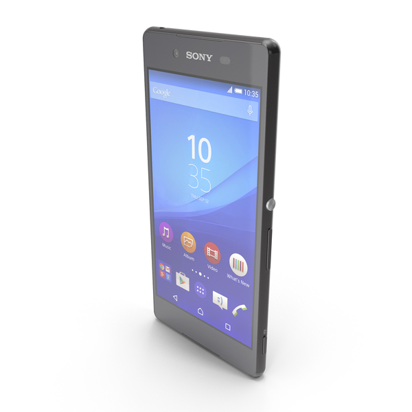 Smartphone: Sony Xperia Z3+ & Z3+ Dual Black PNG & PSD Images