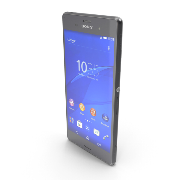 Smartphone: Sony Xperia Z3 & Z3 Dual Black PNG & PSD Images Smartphone: Sony Xperia Z3 & Z3 Dual Black PNG & PSD Images