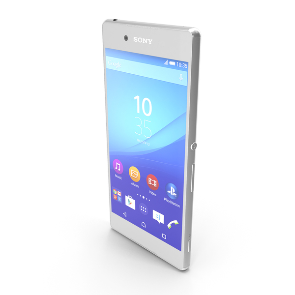 Smartphone: Sony Xperia Z4/Z3 Plus + White PNG & PSD Images