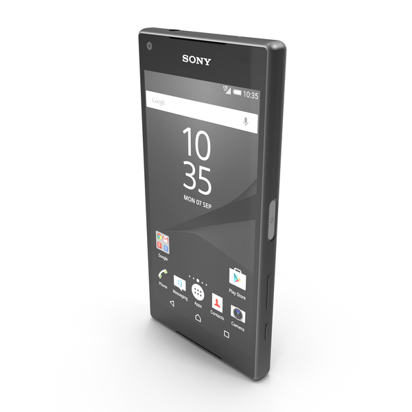 Smartphone: Sony Xperia Z5 Compact Black PNG & PSD Images
