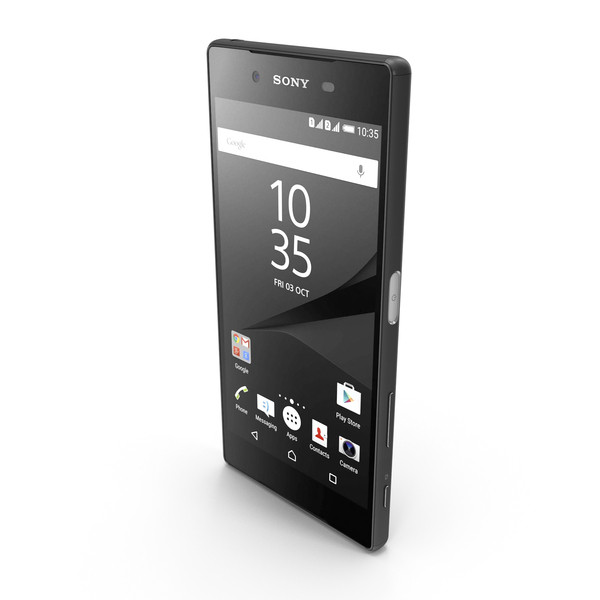 Smartphone: Sony Xperia Z5 Graphite Black PNG & PSD Images Smartphone: Sony Xperia Z5 Graphite Black PNG & PSD Images