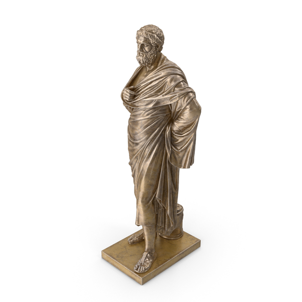 Sophocles Bronze Statue on Base PNG & PSD Images Sophocles Bronze Statue on Base PNG & PSD Images