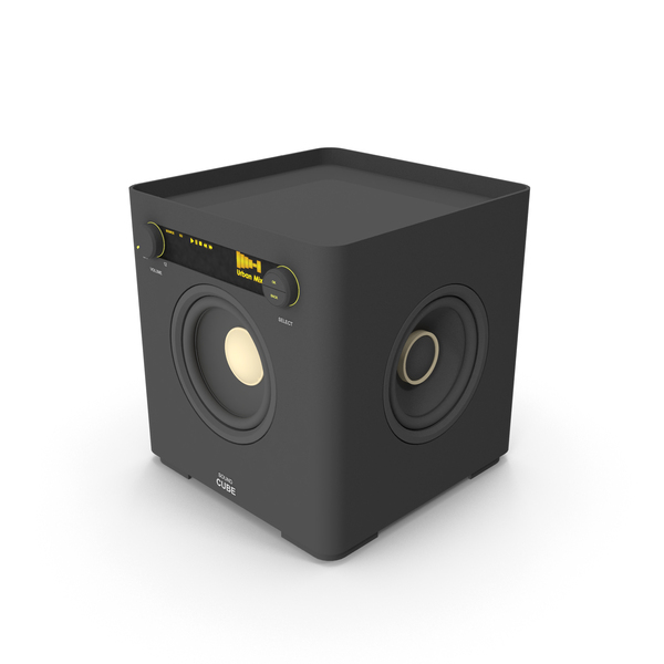 Speaker: Sound Cube PNG & PSD Images