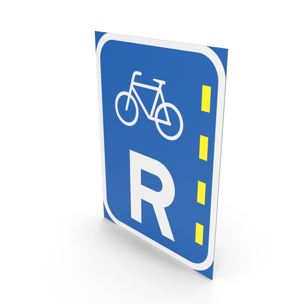 South African Sign Reserved Lane for Bicycles PNG & PSD Images