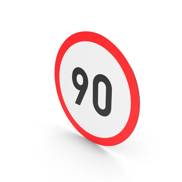 South African Speed Limit Of 90 Sign PNG & PSD Images