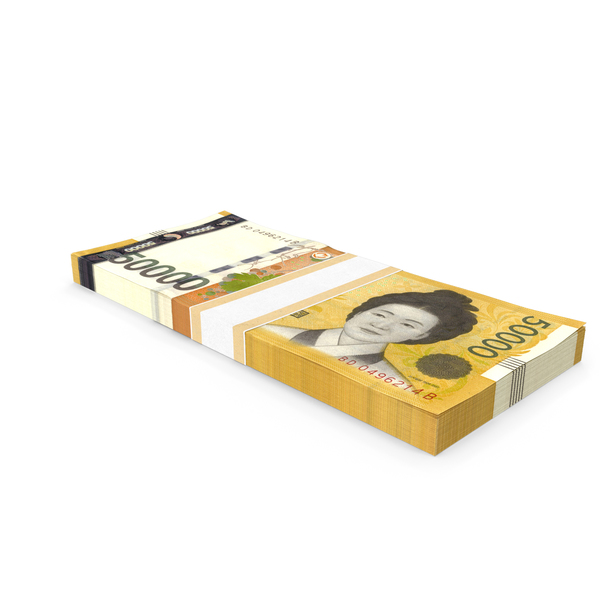 South Korean 50000 Won Banknote Bundle PNG & PSD Images South Korean 50000 Won Banknote Bundle PNG & PSD Images