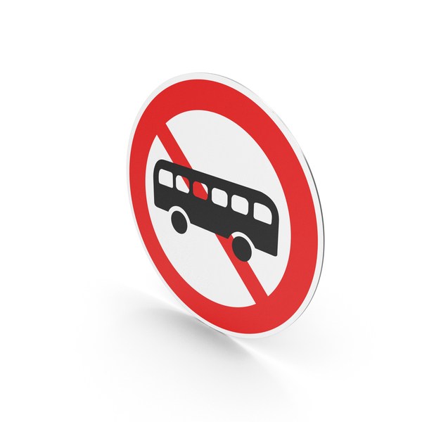 South Korean No Buses Sign PNG & PSD Images